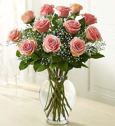 Rose Elegance, Premium Long Stem Pink Roses